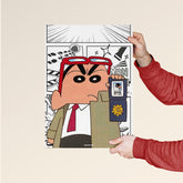 Shin-chan Detective Comic Art Poster